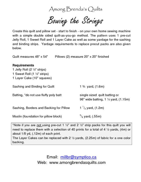 Pattern, ABQ, Bowing The Strings, ABQ-139