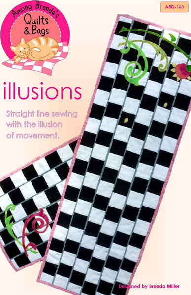 Pattern, ABQ, Illusions Table Runner & Placemat, ABQ-163