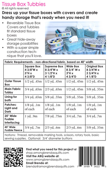 Pattern, ABQ, Tissue Box Tubbies, ABQ-201