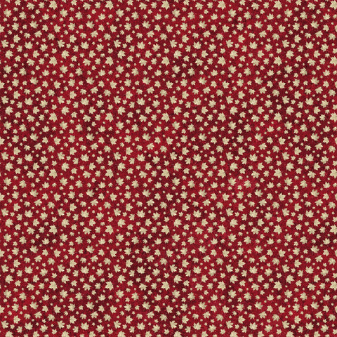 Fabric, Oh Canada, Red Beige, Mini Leaf 24270-24