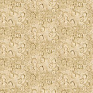 Fabric, Spirited, Tan Horseshoe 24644-14