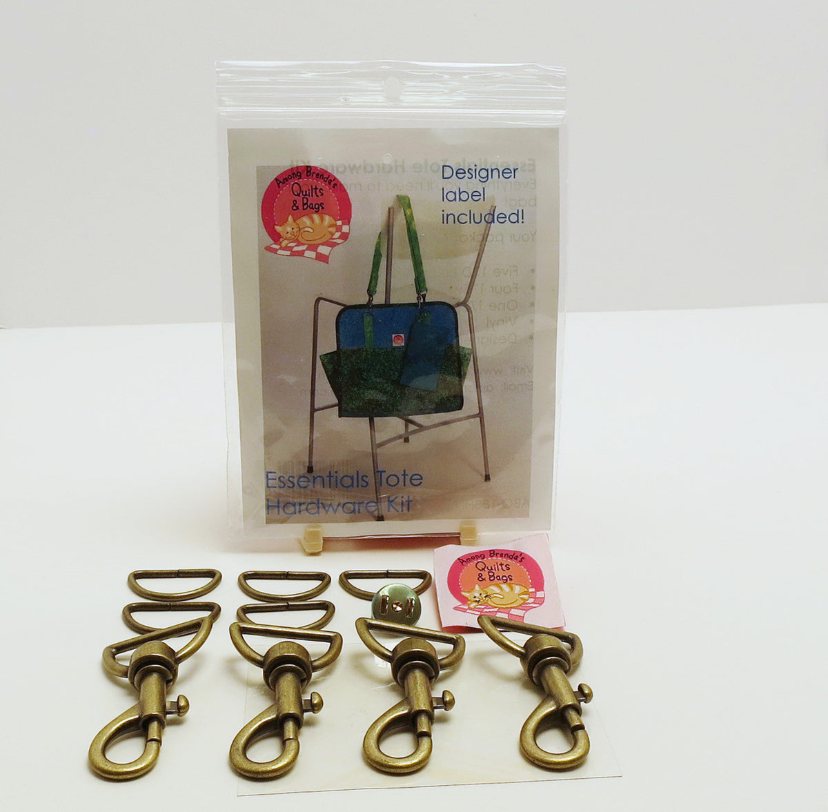 Bag Hardware Kit, Essentials Tote with designer label Among Brenda's