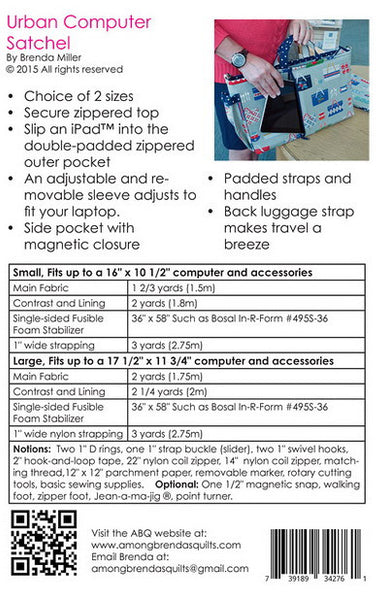 Pattern, ABQ, Urban Computer Satchel, ABQ-184