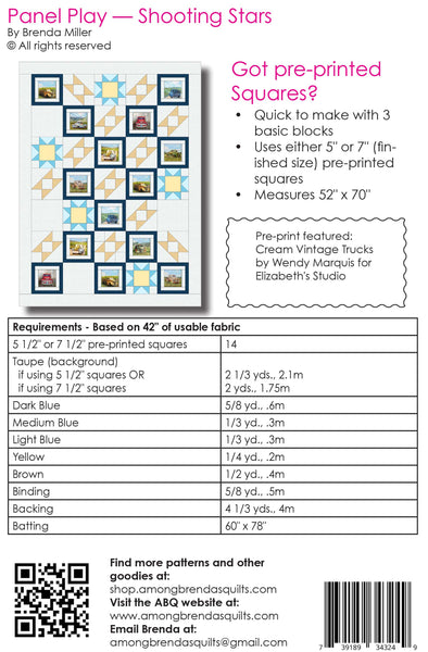 Pattern, ABQ, Panel Play - Shooting Stars, ABQ-203