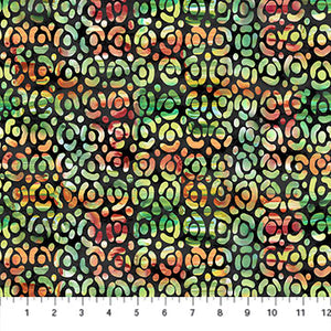 Fabric, My Mother's Garden Black Large Dots DP24822-99
