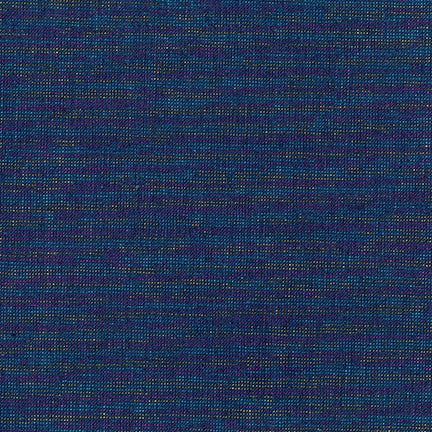 Fabric, Essex Yarn Dyed Metallic Navy E 105-1243
