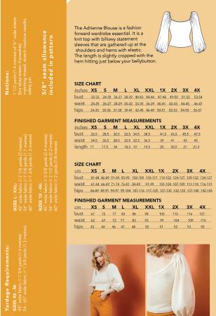 Pattern, Adrienne Blouse