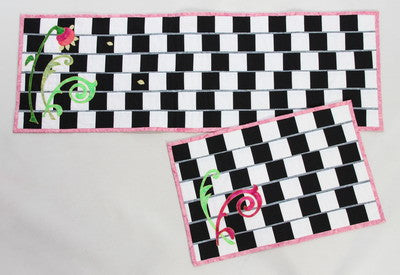 Pattern, ABQ, Illusions Table Runner & Placemat, ABQ-163