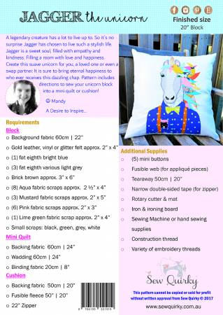 Pattern, Jagger the Unicorn