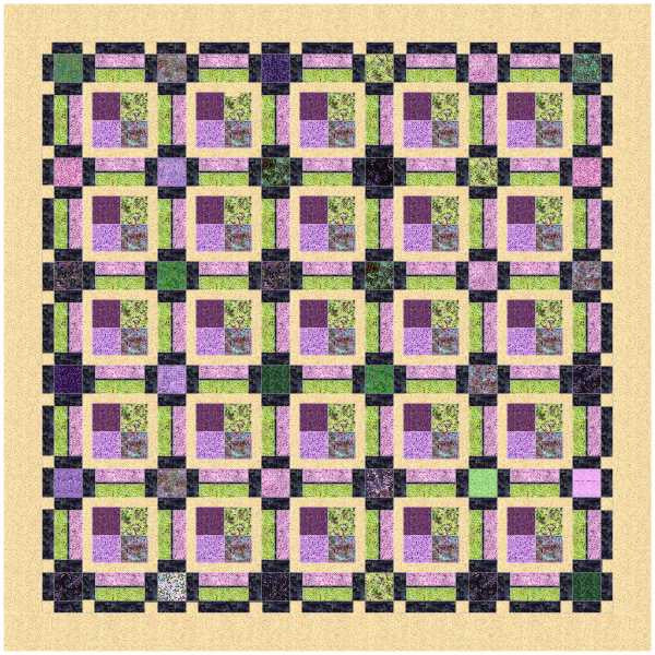 Pattern, ABQ, Piccadilly Quilt, multi-sized