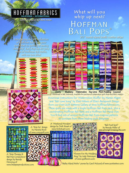 Pattern, ABQ, Bali Fruit Swirl, multi-sized, ABQ- 158