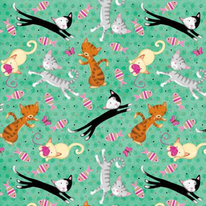 Fabric, Flannel, Comfy Cat and Fish N1025AE 11