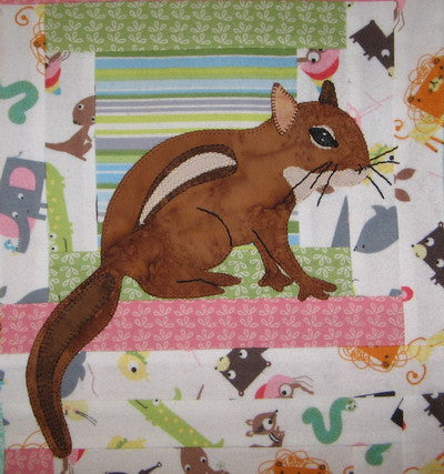 Pattern, ABQ, C is for Chipmunk, Baby Quilt, ABQ-146