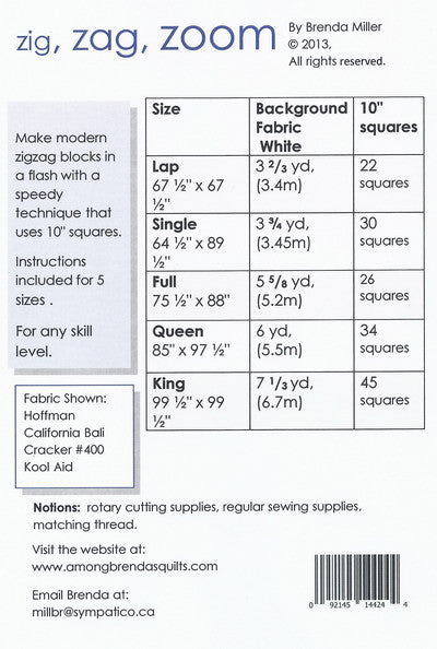 Pattern, ABQ, Zig, Zag, Zoom, ABQ-169