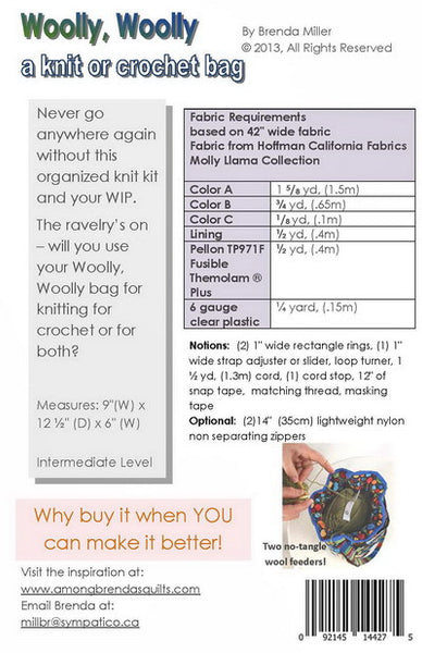 Pattern, ABQ, Woolly, Woolly Bag - a knit kit, ABQ-172