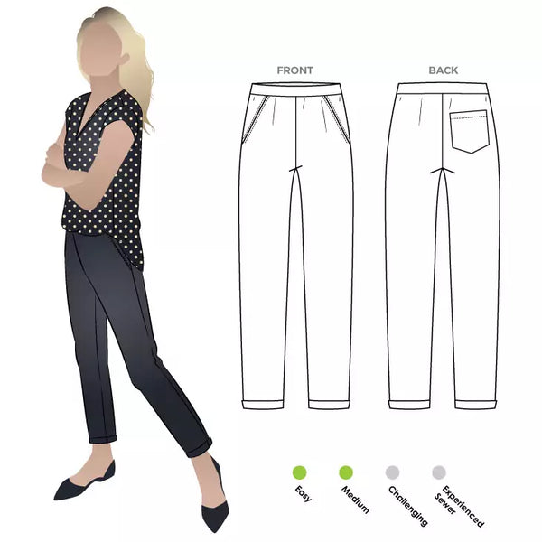 Pattern, Style ARC, Parker Ponte Pant Multi-Size