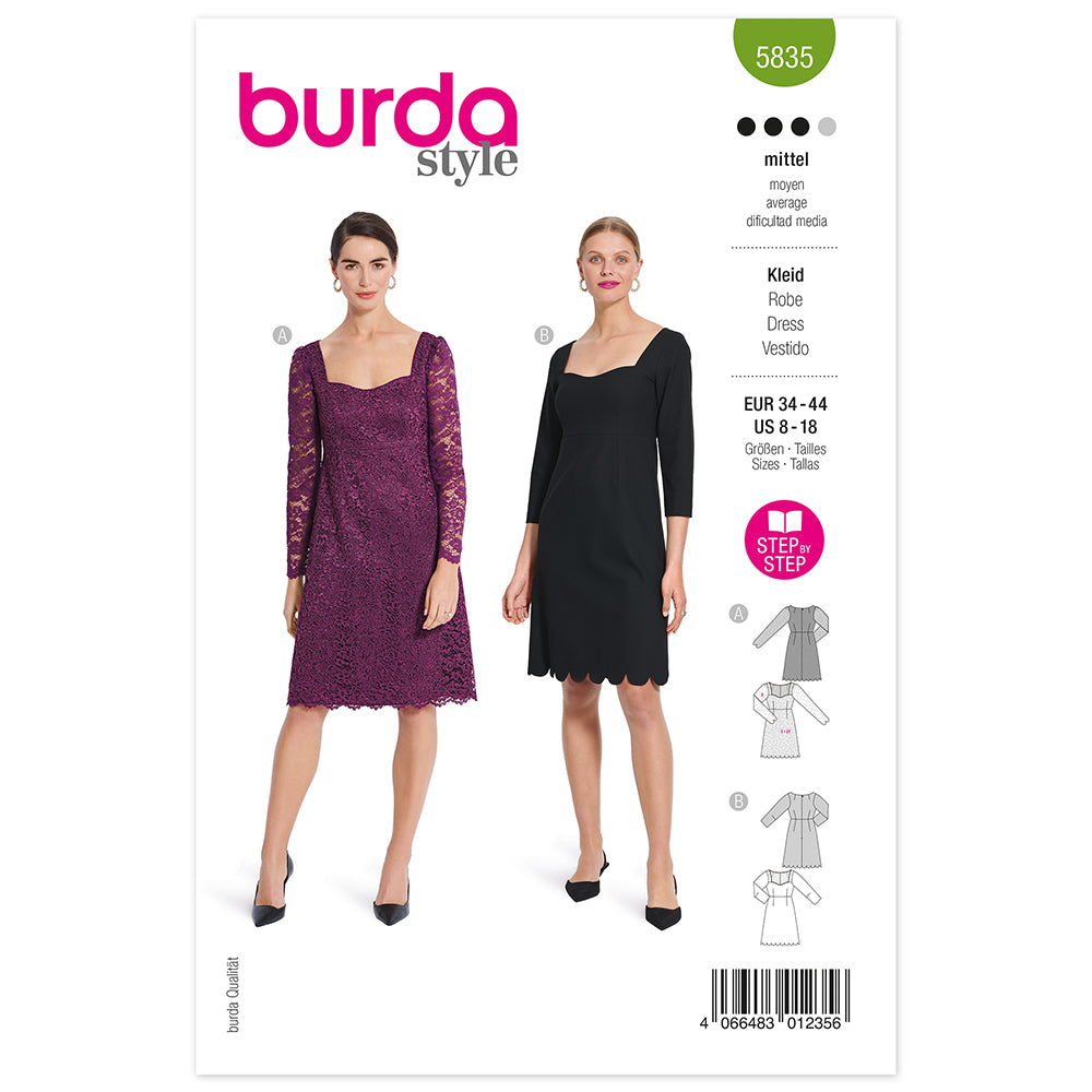 Pattern, Burda, 5835, Festive Dress