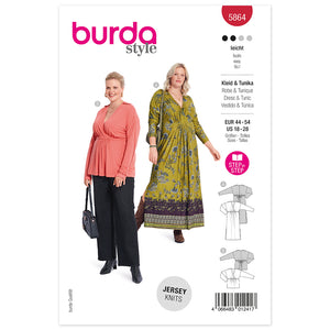 Pattern, Burda, 5864, Dress and Tunic Top