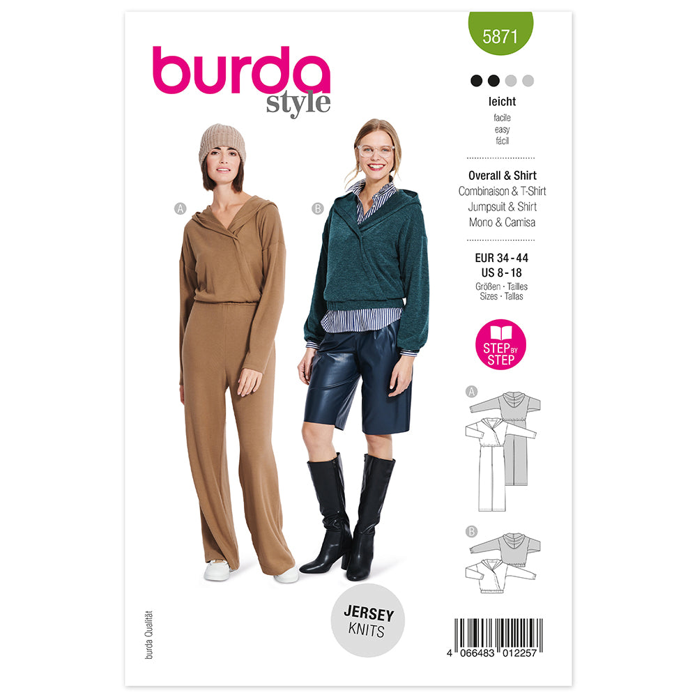Pattern, Burda, 5871, Overall and Top