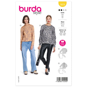Pattern, Burda, 5878, Blouse