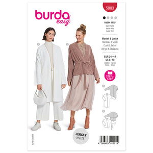 Pattern, Burda, 5883, Jacket and Coat