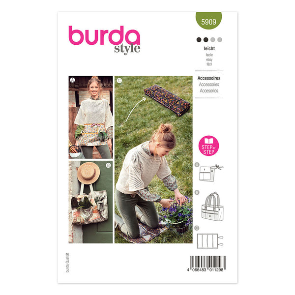 Pattern, Burda, 5909, Gardening Accessories