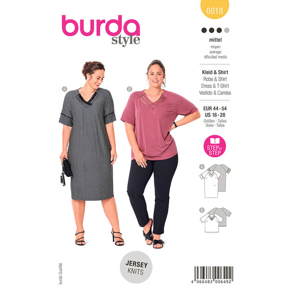 Pattern, Burda, 6018, Dress, Top