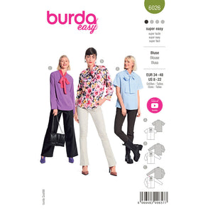 Pattern, Burda, 6025, Blouse