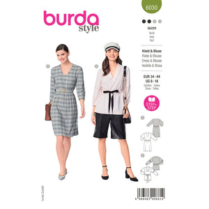 Pattern, Burda, 6030, Dress, Blouse