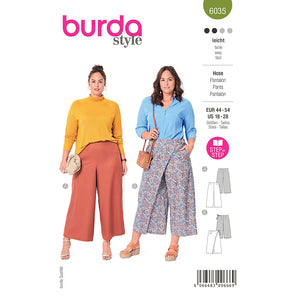 Pattern, Burda, 6035, Trousers, Pants