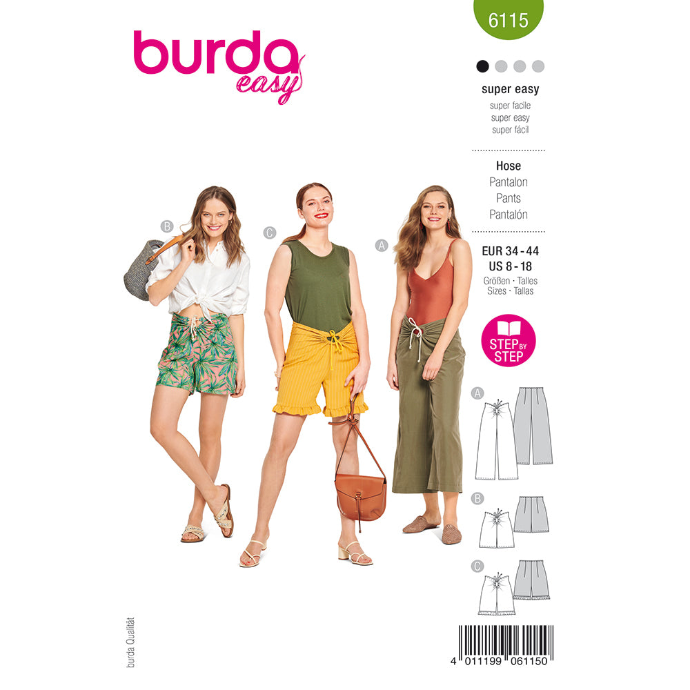 Pattern, Burda, 6115, Trousers/Pants