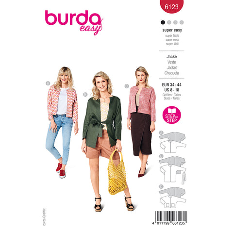 Pattern, Burda, 6123, Jacket