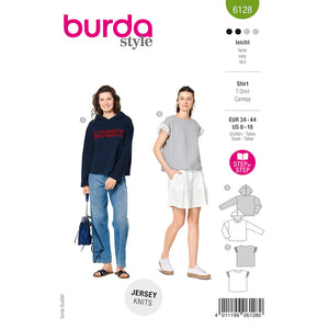 Pattern, Burda, 6128, Hoodie Sweatshirt