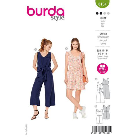 Pattern, Burda, 6134, Jumpsuit