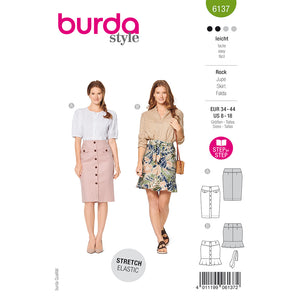 Pattern, Burda, 6137, Skirt