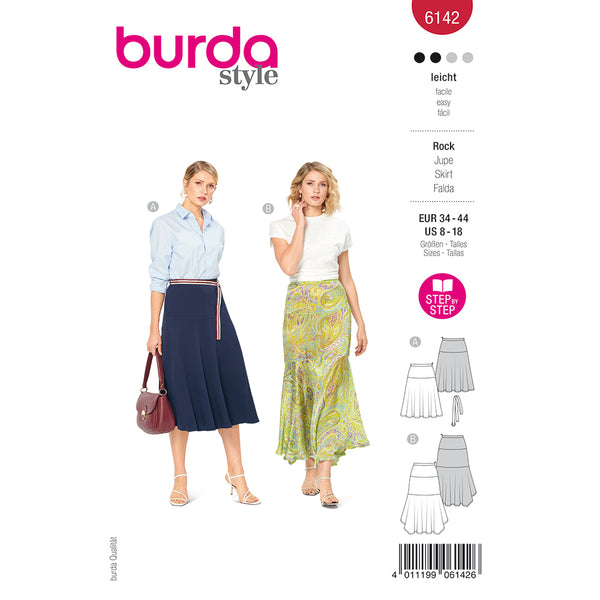 Pattern, Burda, 6142, Skirt