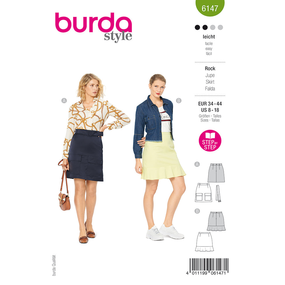 Pattern, Burda, 6147, Skirt