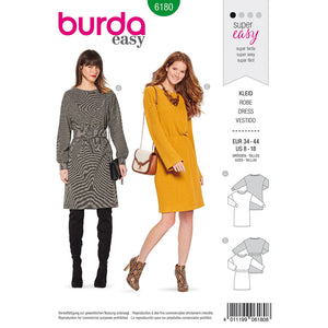 Pattern, Burda, 6180, Shirtdress - Overcut shoulders