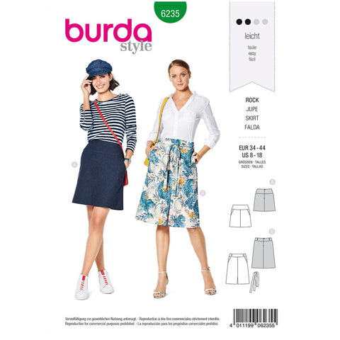 Pattern, Burda, 6235, Skirt with Yoke