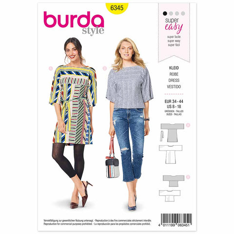 Pattern, Burda, 6345, Dress/Top