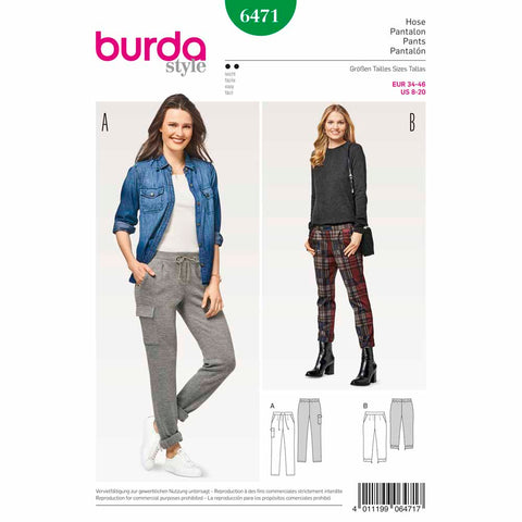 Pattern, Burda, 6471, Pants