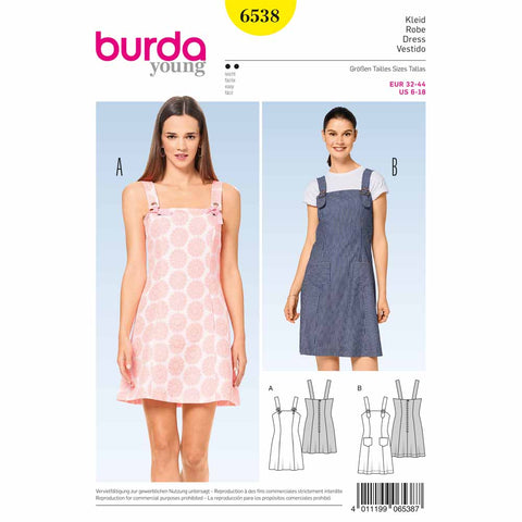 Pattern, Burda, 6538, Ladies Dress