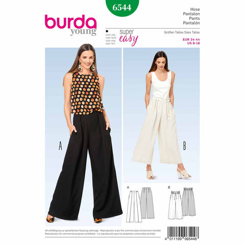 Pattern, Burda, 6544, Pants