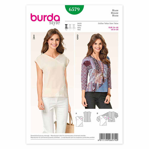 Pattern, Burda, 6579, Ladies Blouse