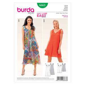 Pattern, Burda, 6663, Dresses