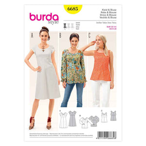 Pattern, Burda, 6685, Ladies Dress