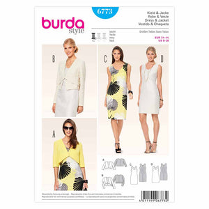 Pattern, Burda, 6773, Ladies Suit/Dress/Jacket