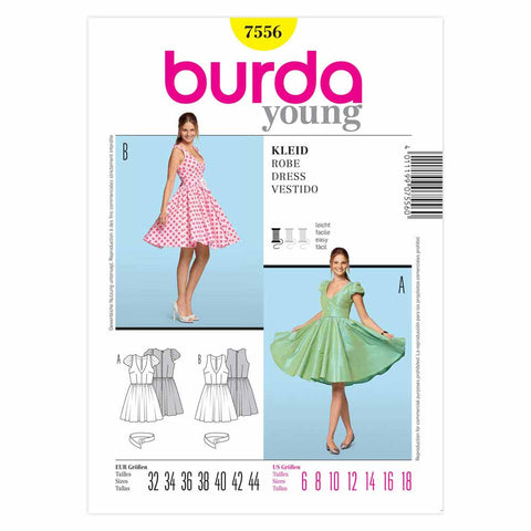 Pattern, Burda, 7556, Dress