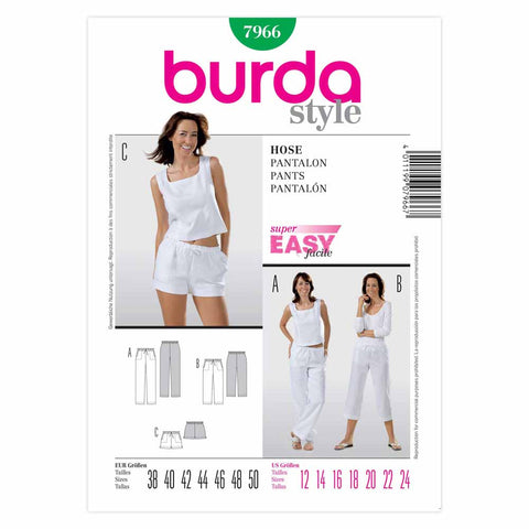 Pattern, Burda, 7966, Lingerie