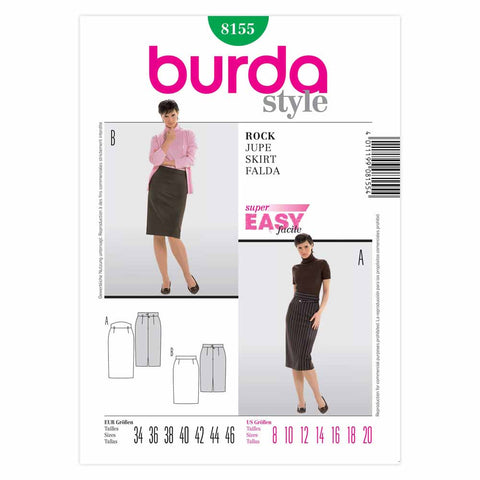 Pattern, Burda, 8155, Women's Skirts